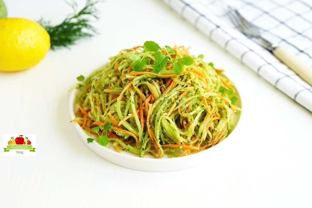 Салат из зелёной редьки