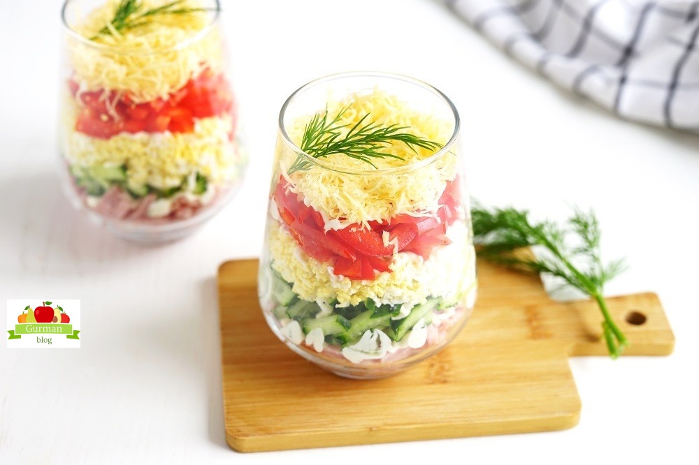 Салат «Коктейль»: рецепт классический с ветчиной и сыром