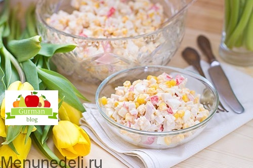 Салат крабовый – классический рецепт