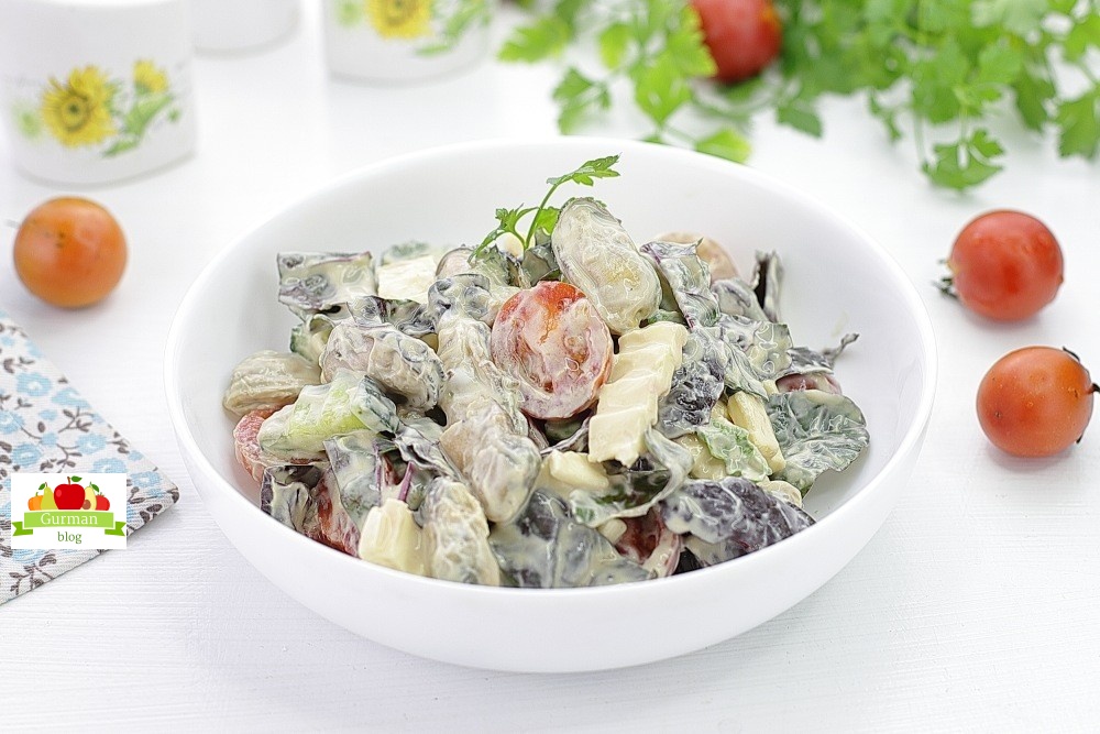 Салат с мидиями