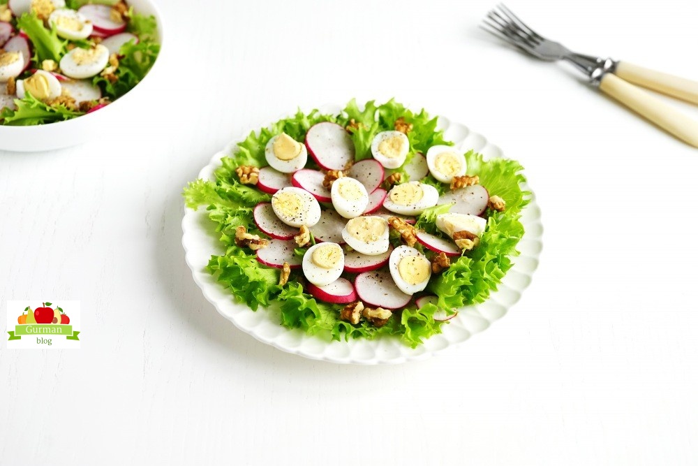 Салат с редисом вкусный и необычный