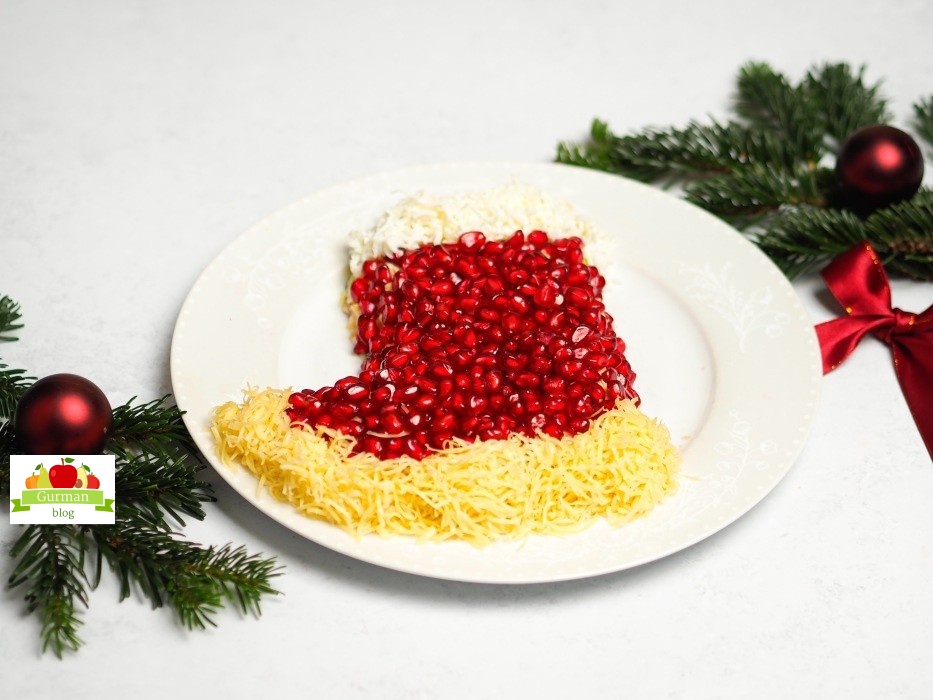 Салат “Сапог деда Мороза”