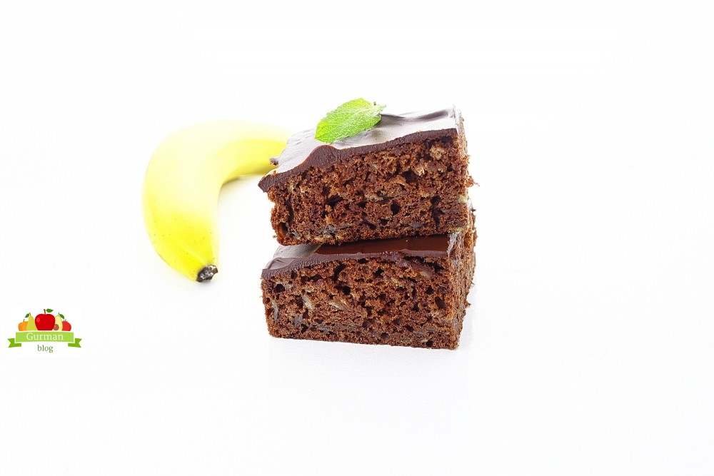 Шоколадный Брауни с бананом