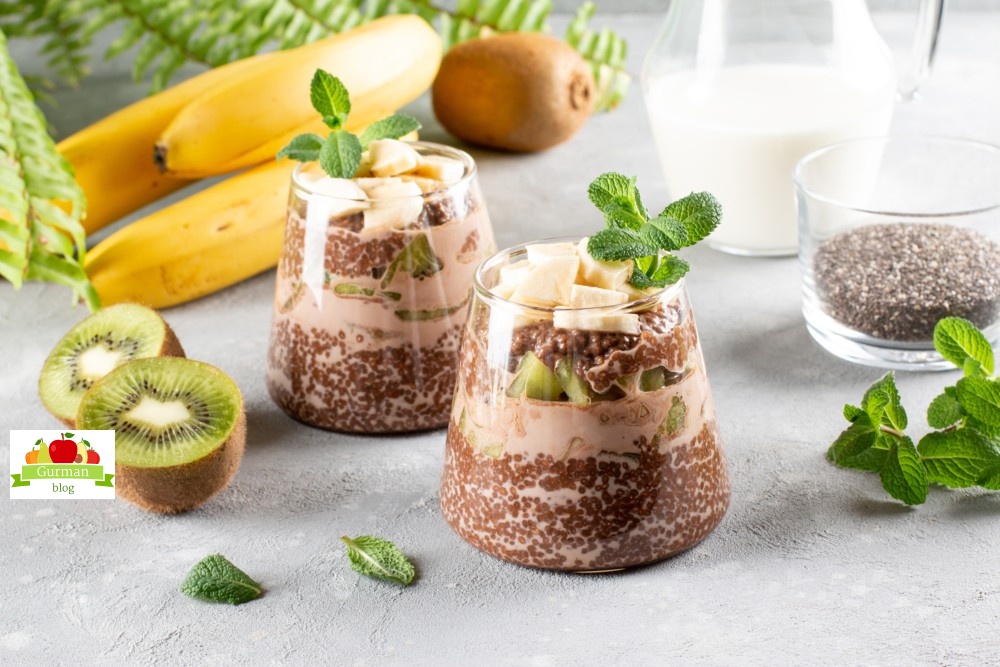 Шоколадный чиа-пудинг на кокосовом молоке