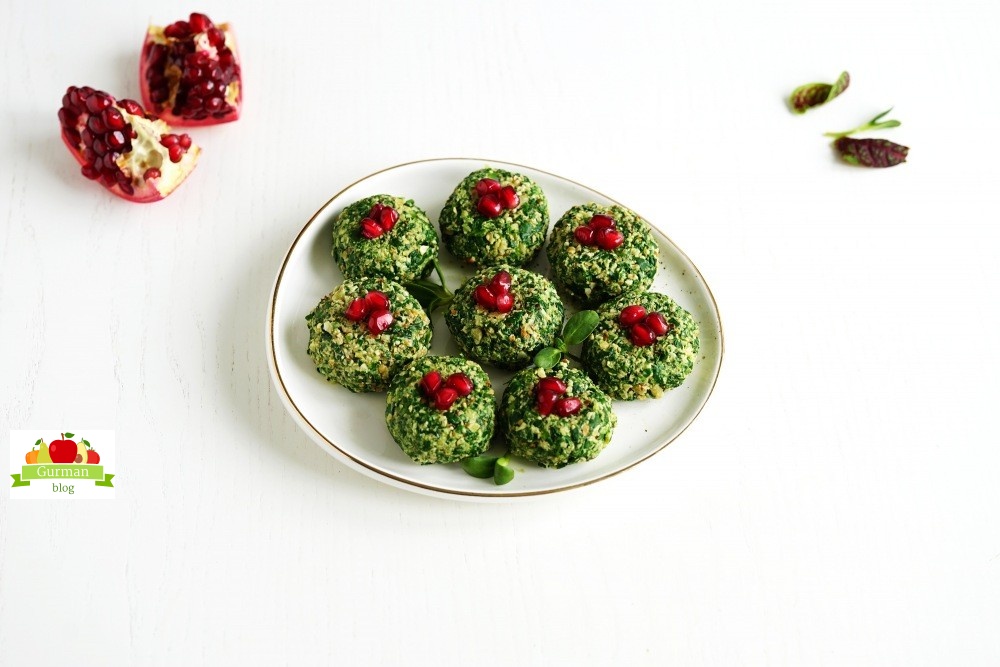 Шпинат по-грузински с орехами