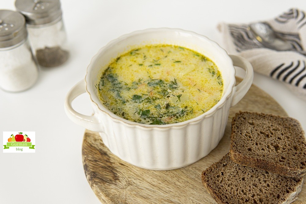 Сливочный суп с курицей