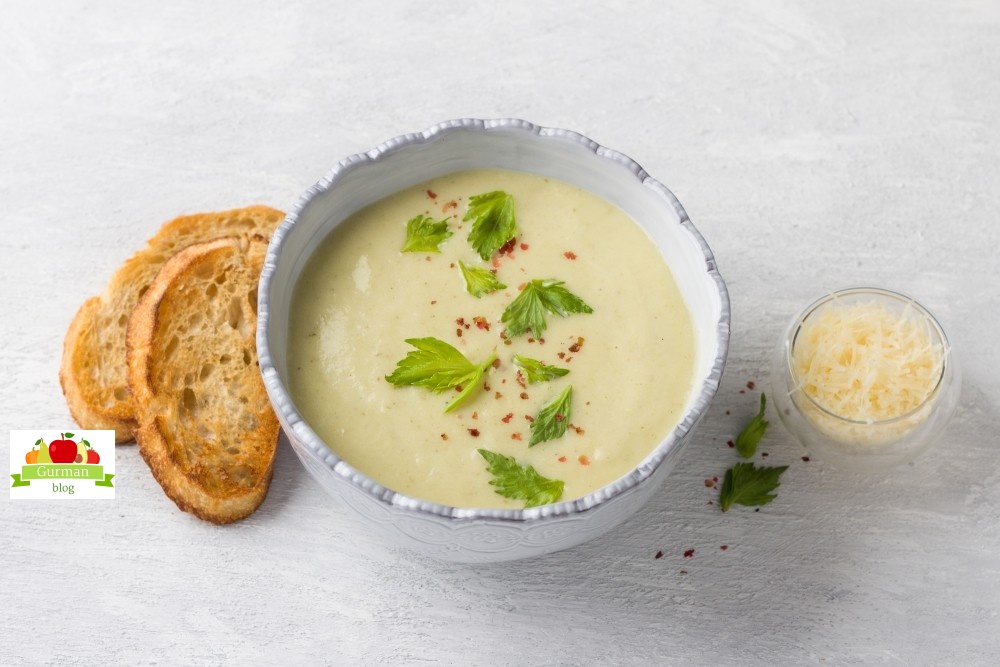 Суп-пюре из стеблевого сельдерея