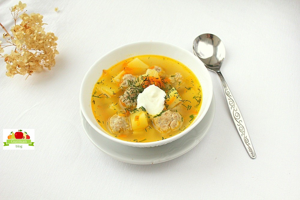 Суп с фрикадельками классический