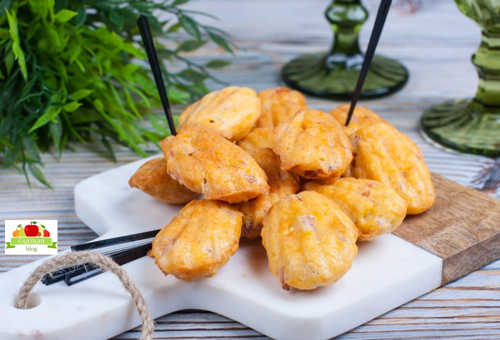 Сырные “Мадлен” с ветчиной