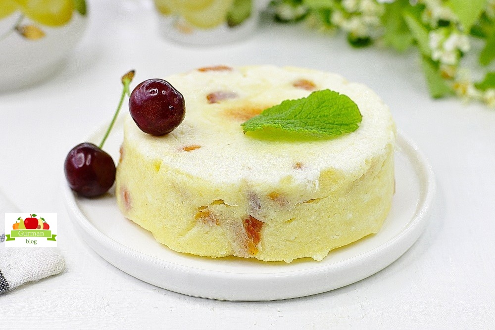 Творожная запеканка в микроволновке