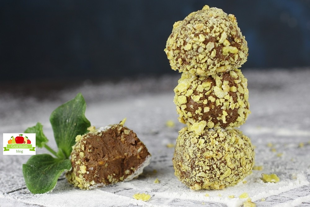 Творожно-шоколадные конфеты за 15 минут