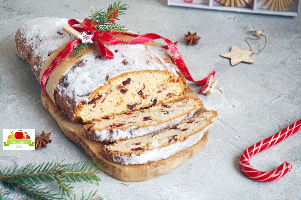 Творожный штоллен на Рождество без дрожжей