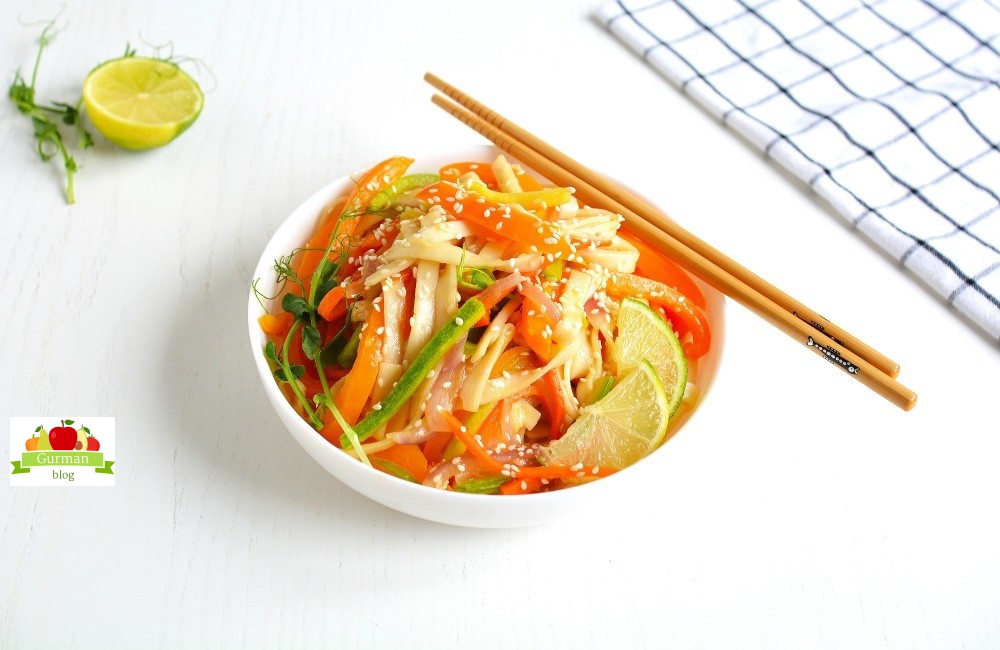 Удон с овощами