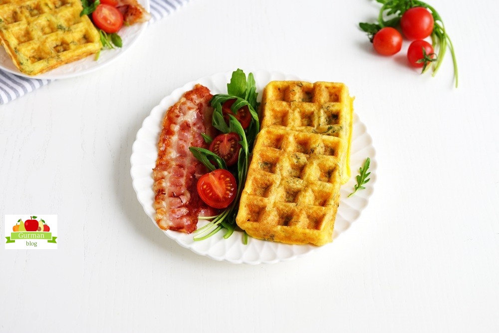 Венские вафли из сыра и яиц на завтрак