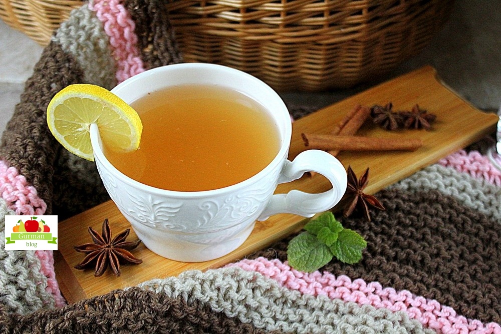 Яблочный сбитень с мятой и пряностями