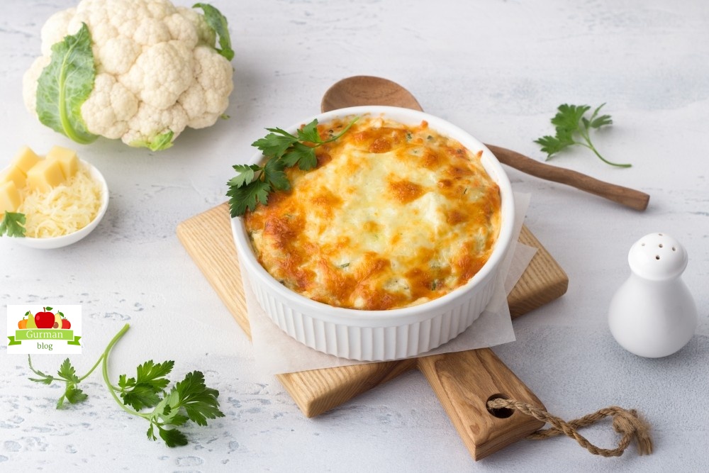 Запеканка из цветной капусты с сыром