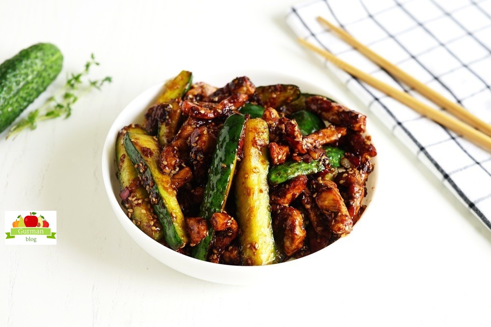 Жареные огурцы по-корейски с мясом: самый вкусный рецепт