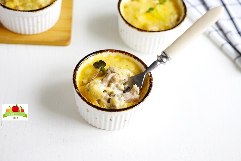 Жульен с курицей и сливками